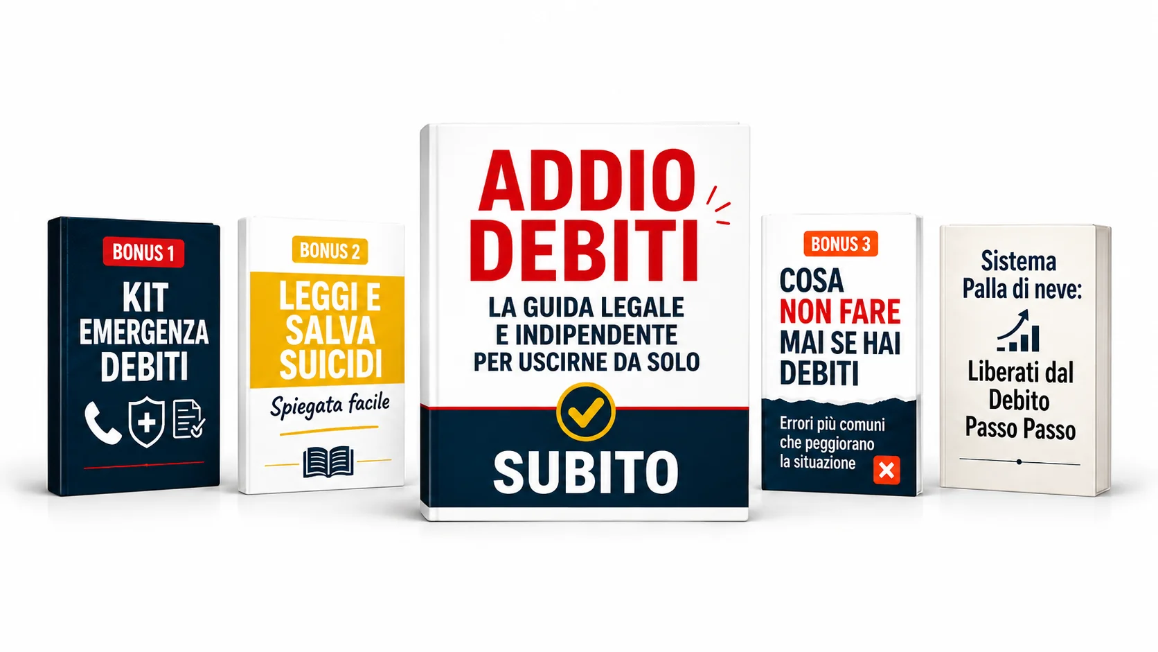 Bundle Addio Debiti con manuale principale e bonus inclusi